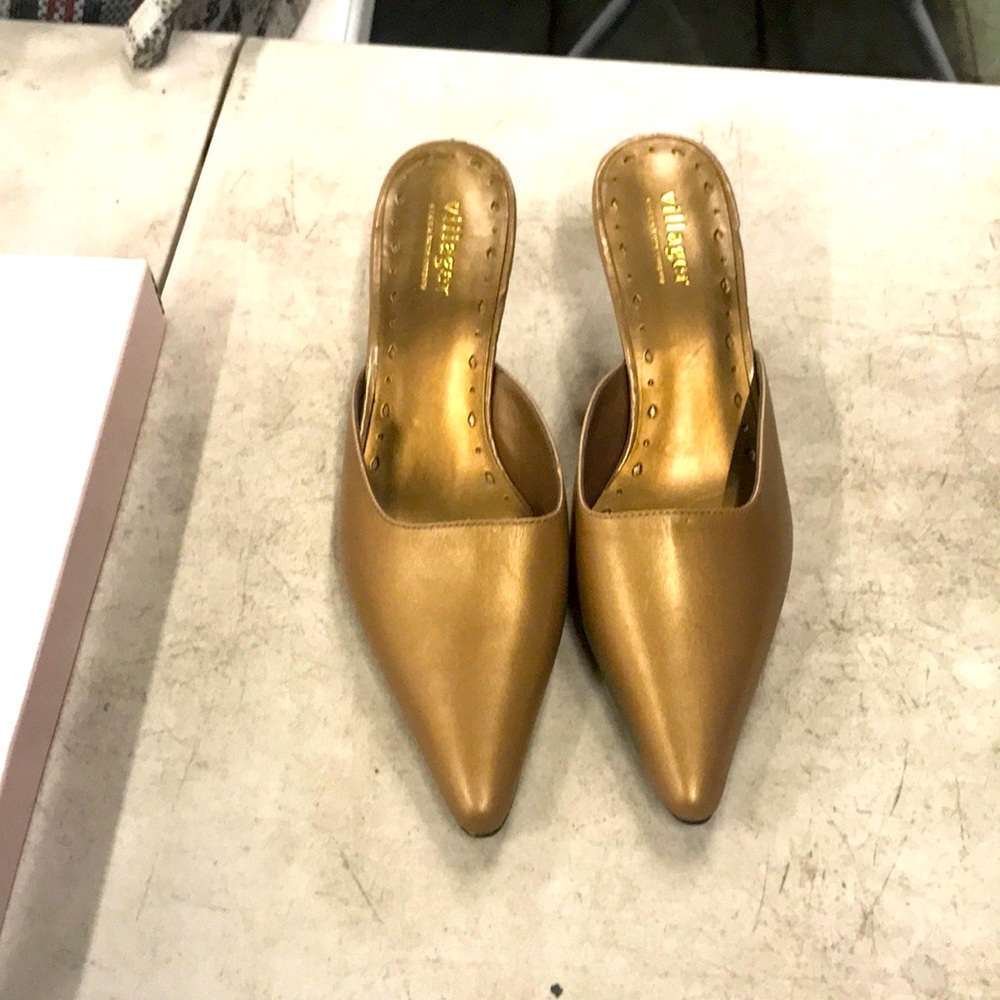 Beautiful gold slippers